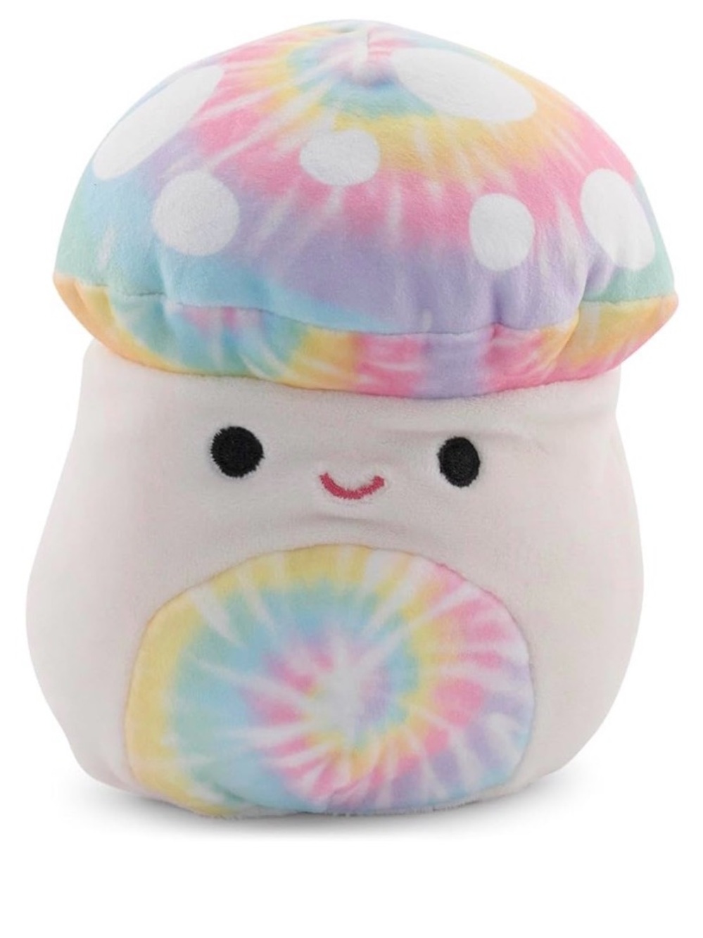 NWT Squishmallow Kervena the Tie Dye Mushroom - 5 inch - Rainbow colors